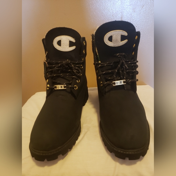 Mens Timberland x Champion Black&Gold - Picture 2 of 7